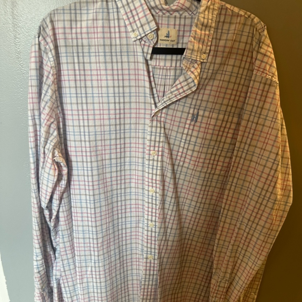 Johnnie O long sleeve dress or casual shirt 2XL